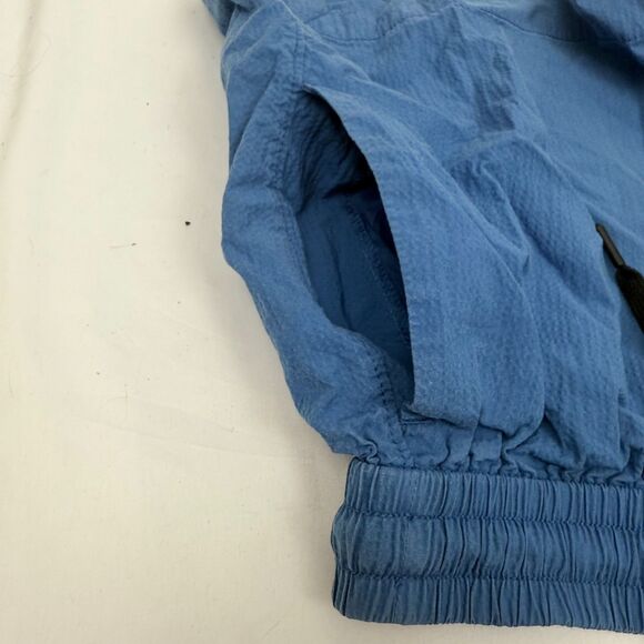 EVERLANE Seersucker Boxer Short S Blue Organic Cotton Elastic Waist EUC B8 - Picture 5 of 7